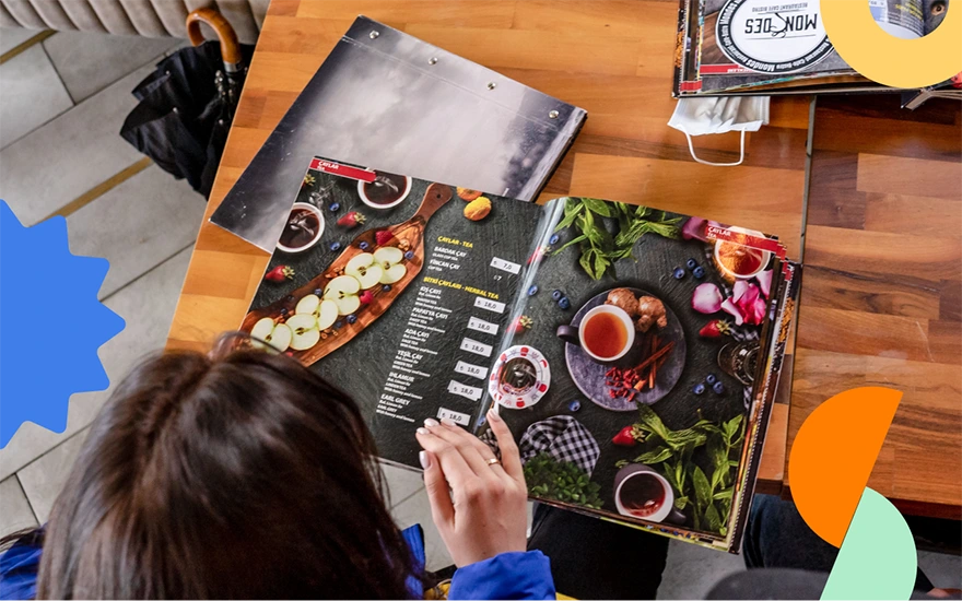 Ensure Menu Card Readability